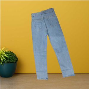 Women blue straight jeans size 26 (O-74)