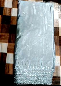 Karva Chauth Special Embroidery Saree With Blouse