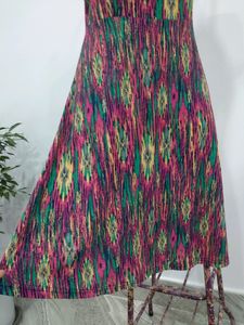 Multi Printed A Line Dress