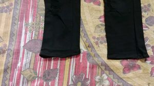 Distressed Black Jeans