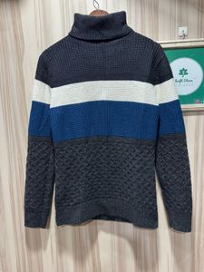 Hangten Multicolor Turtleneck Korean Sweater