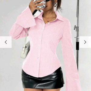 Pink Striped Shirt
