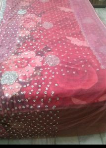 New Saree With Stiched Blouse