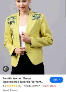 Pannkh Blazer Lime Green