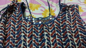 Sleeveless Cotton Kurti
