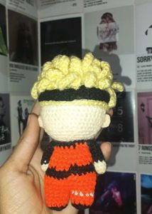 Luffy and Naruto Crochet Doll