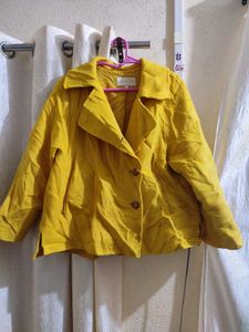 Yellow Quilted Jacket