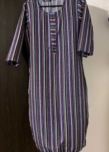 Striped Women Daily Wear Kurta