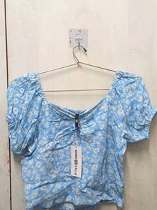 Floral Print Crop Top