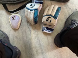 Cricket Gloves And L Guard