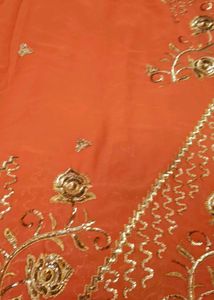 Rust Colour Saree