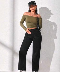Wide Leg Black Jeans