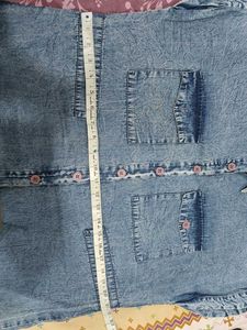 Blue Denim Looking Cute Shirt Dres
