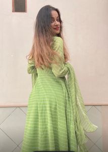 Leheriya Anarkali Suit Set