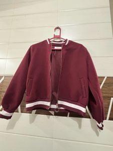 Burgundy Bomber Jacket