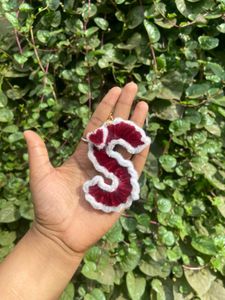 Fluffy Initial Keychains customize any latter