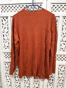 🎀Imported Rust Square Neck Long Sleeve Top
