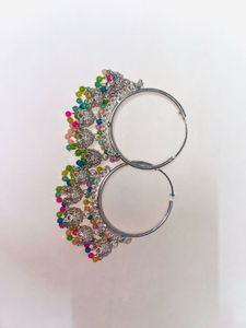 Colorful Jhumka Hoop Earrings