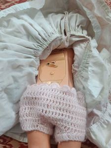Vintage Doll with Knitted Outfit Japan Made
