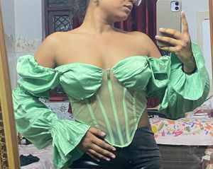Green Corset Top