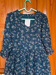 Floral Georgette Midi Dress