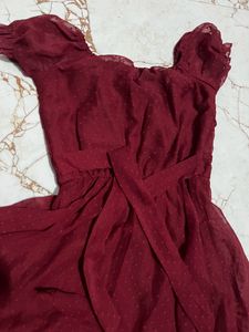 Maroon Dress