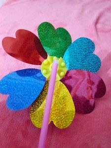 Colorful Flower Pinwheel