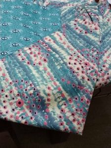 Selling Patterned Top Kurti Fabric, Bottom