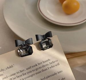 Bow Crystal Earrings