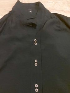 Black Button-Down Shirt