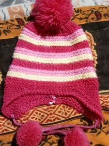 Woolen Cap For Baby Winter Warm Hot.