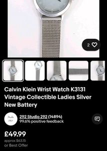 Calvin Klein CK Women&#39;s Watch Quartz