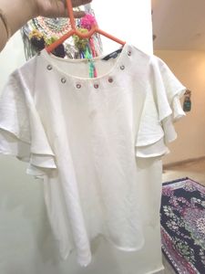 White Bell Flared Top
