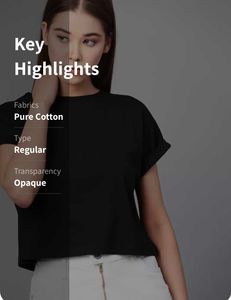 Cute Black Crop Tshirt