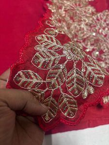 Elegant Red Ethnic Gown