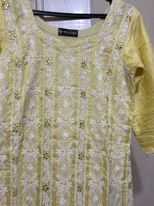 Light Lemon Color Kota Doriya