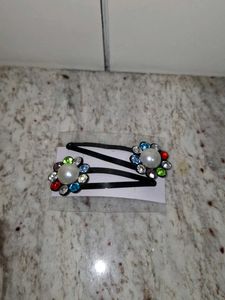 Rhinestone Flower Hair Clips🎀✨️