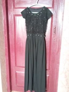 Rich Black Maxi Gown