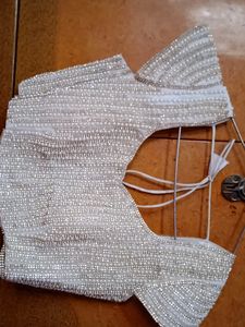 Fancy partywear blouse with heavy work