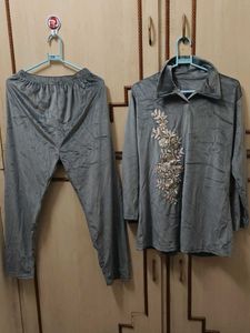 Elegant Embroidered Lounge Set