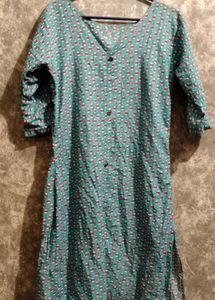 Stylish Blue Printed Kurta
