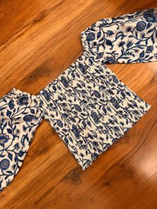 Floral Block Printed Top 💙