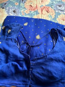 Blue Party Wear Saree