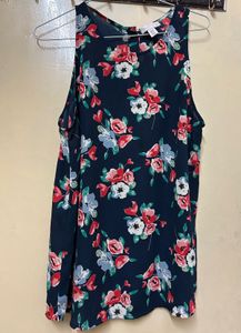 Navy Blue Georgette Top