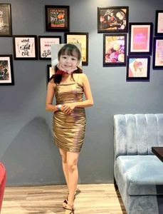 Shimmering Bodycon Mini Dress