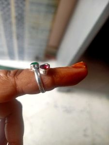 Gemstone Silver toe Rings