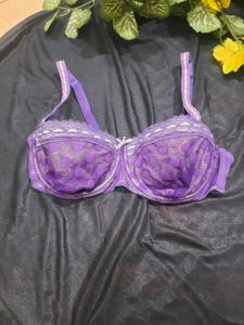 Purple Polka Dot Bra