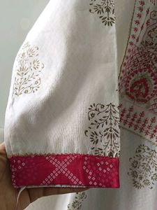 Elegant White Printed Kurta