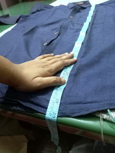 Full Hand Blue Shirt (XL Size/ 40 Inch)