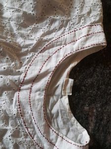 Simple Creame Color Kurti For Girls Women's